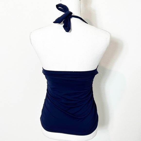 ATHLETA V-NECK BLUE SWIMMING WOMEN TANKINI XST - Picture 3 of 6